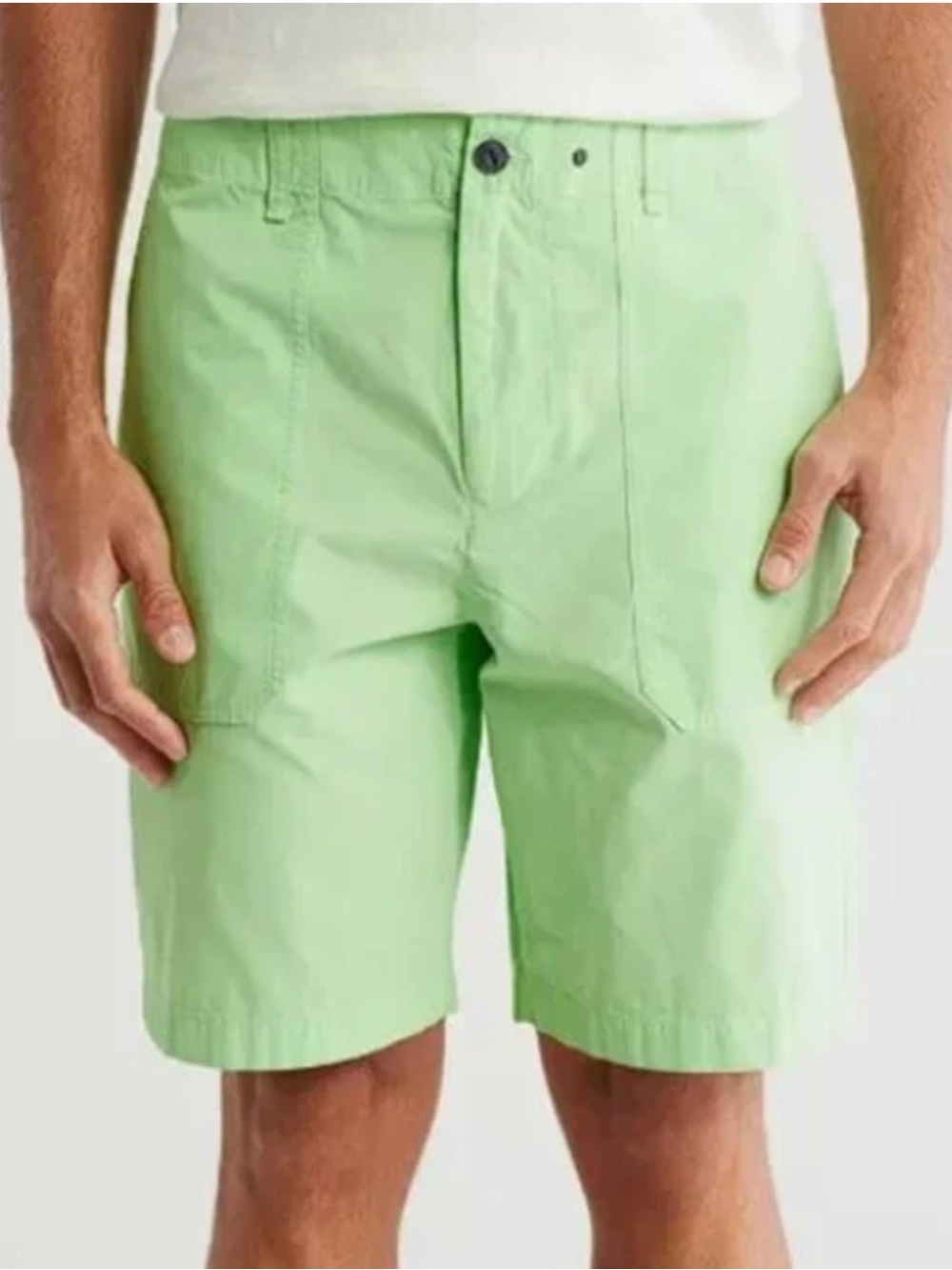 Rag & Bone Men’s Cliffe Peached Cotton Field Shorts Light Green Size 33 NWT